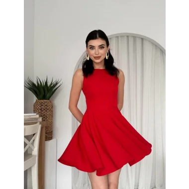 Berl Cep Detaylı Elbise