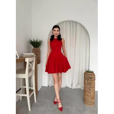 Berl Cep Detaylı Elbise