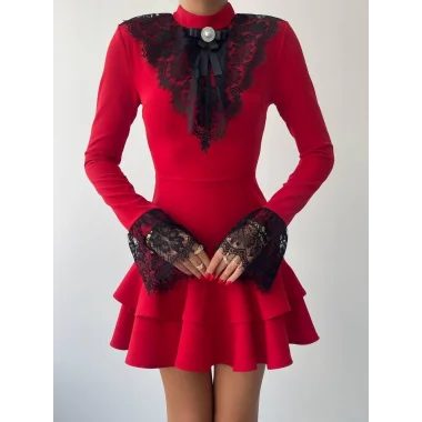 Danya Dantel Mini Elbise