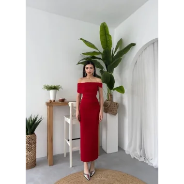 Dron Straplez Elbise