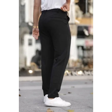 Erkek Beli Bağcıklı Jogger Pantolon