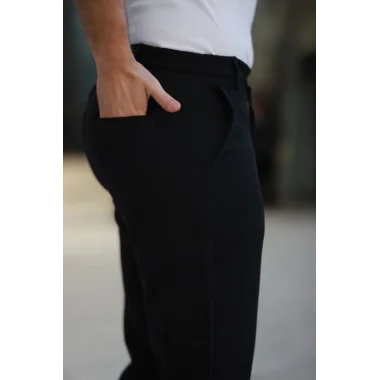 Erkek Beli Bağcıklı Jogger Pantolon