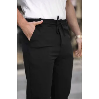 Erkek Beli Bağcıklı Jogger Pantolon