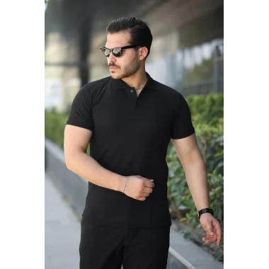 Erkek Kısa Kollu Yakalı Tişört