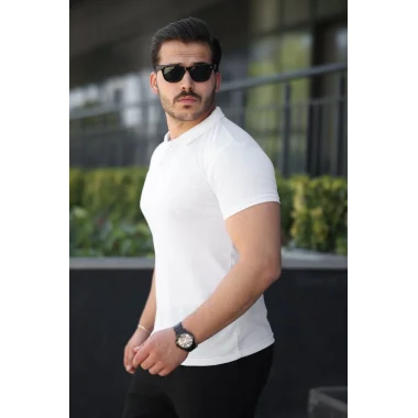 Erkek Kısa Kollu Yakalı Tişört