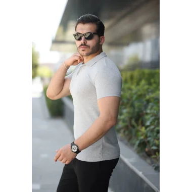 Erkek Kısa Kollu Yakalı Tişört