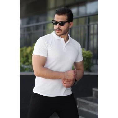 Erkek Kısa Kollu Yakalı Tişört