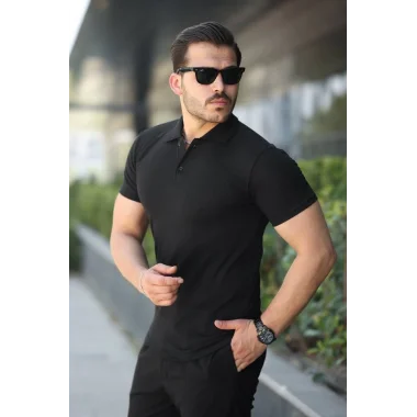 Erkek Kısa Kollu Yakalı Tişört