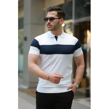 Erkek Yakalı Kısa Kollu Tişört