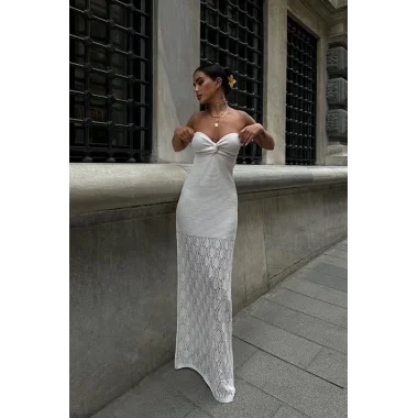 Eudora Ajurlu StraplezElbise 2771