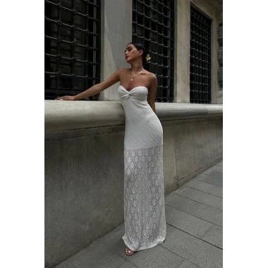 Eudora Ajurlu StraplezElbise 2771