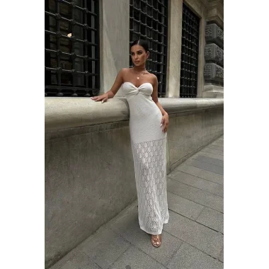 Eudora Ajurlu StraplezElbise 2771