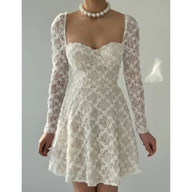 Fers Çiçek Detay Elbise