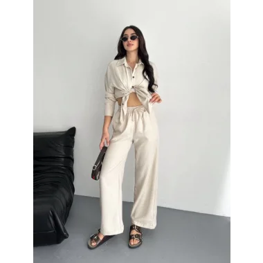 Gömlek Pantolon Ikili Takım - Kırık Beyaz