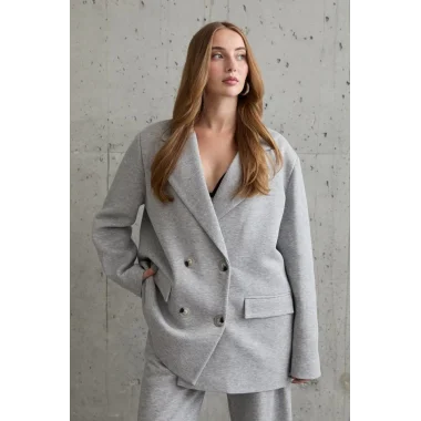 Gri 3-İplik Comfort Ceket Ve Pantolon Takım