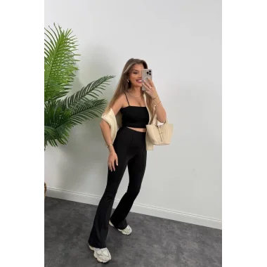 Kadın Amazon Kumaş çımalı Tayt