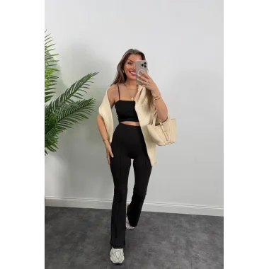 Kadın Amazon Kumaş çımalı Tayt