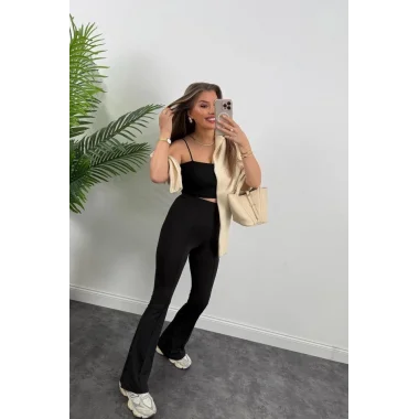 Kadın Amazon Kumaş çımalı Tayt