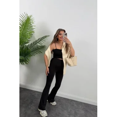 Kadın Amazon Kumaş çımalı Tayt