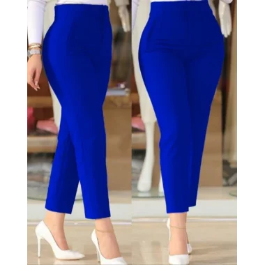 Kadın çima Detay Ithal Krep Pantolon