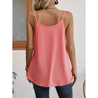 Kadın önü Pile Detay Askılı Viskon Bluz