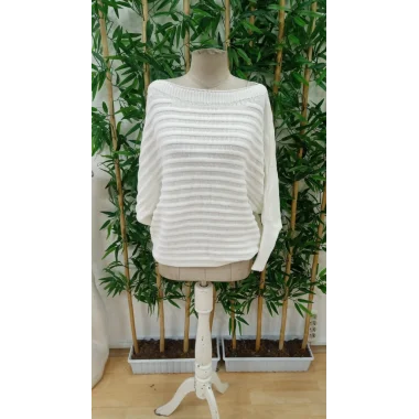 Kadın Uzun Kollu Tek Omuzu Açık Triko Bluz