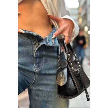 Lacivert Comfy Jeans Pantolon