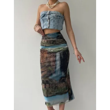 Lara Transparan Midi Etek