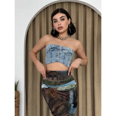 Lara Transparan Midi Etek