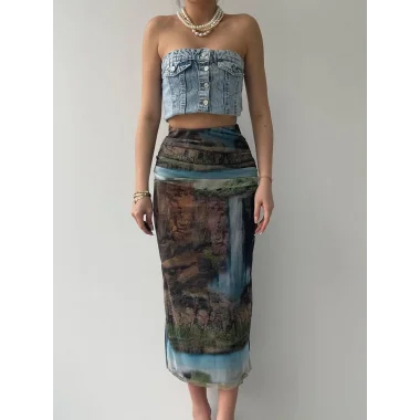 Lara Transparan Midi Etek