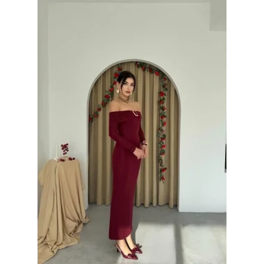 Maca Straplez Elbise