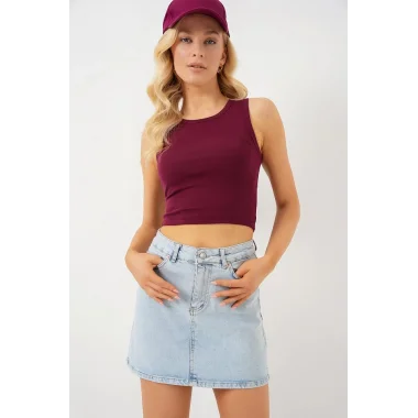 Mini Kot Etek 8049 - Mavi