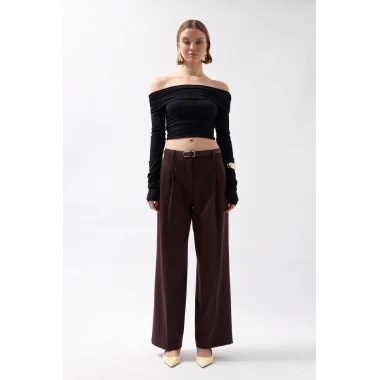 Omuz Dekolte Straplez Bluz