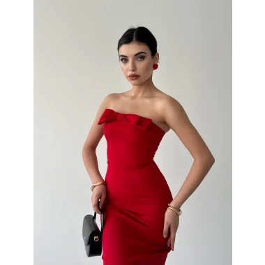 ÖNÜ KURDALELİ KAELM ELBİSE