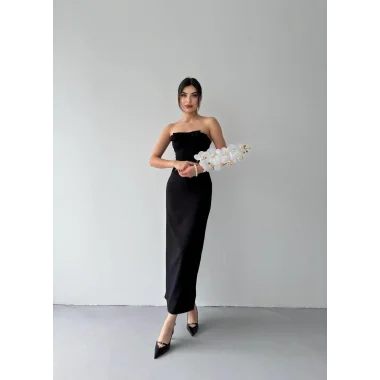 ÖNÜ KURDALELİ KAELM ELBİSE