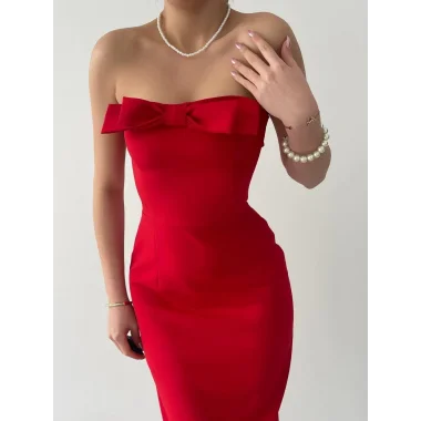 ÖNÜ KURDALELİ KAELM ELBİSE