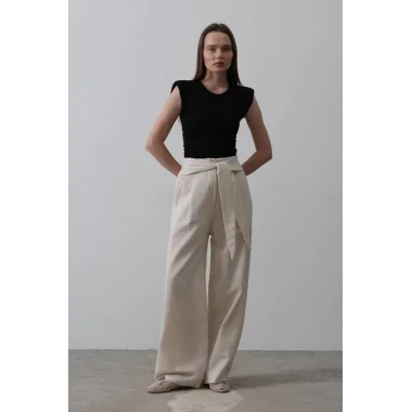 Pantolon - Krem