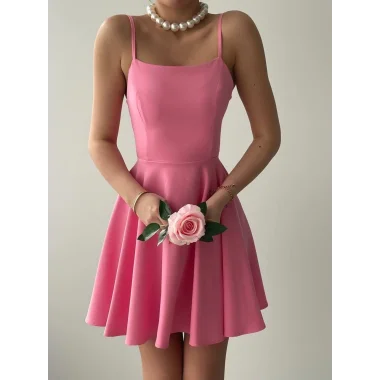 Pole İp Askılı Elbise