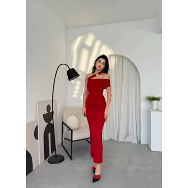 Reta Çapraz Omuz Elbise