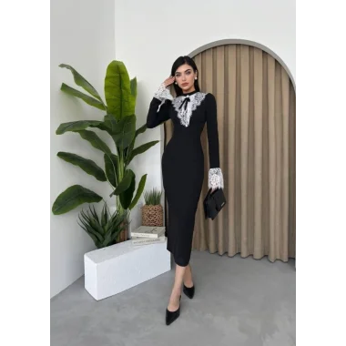 Royal Dantelli Elbise