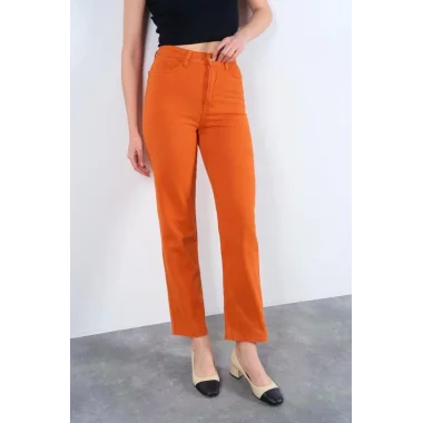 Strong Düz Pantolon - Oranj
