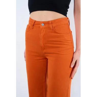 Strong Düz Pantolon - Oranj