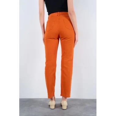 Strong Düz Pantolon - Oranj