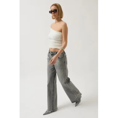 Taş Şerit Detaylı Jean