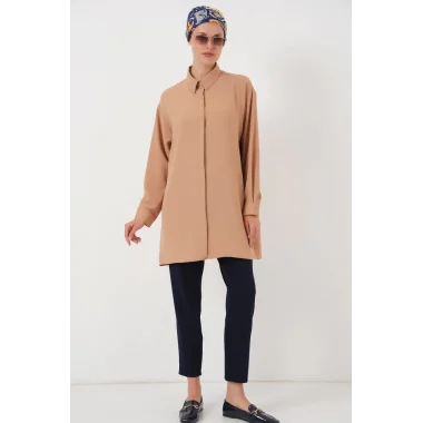 Uzun Gömlek Tunik 5945 - Bisküvi