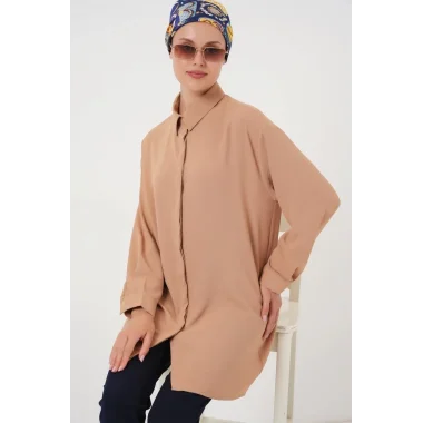Uzun Gömlek Tunik 5945 - Bisküvi