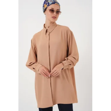 Uzun Gömlek Tunik 5945 - Bisküvi
