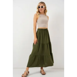 Ayrobin Uzun Etek 8048 - Haki