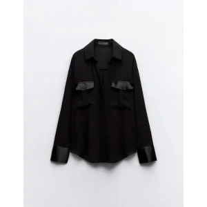 Kadın Cep Ve Manşet Detay Fırsat ürün Gömlek