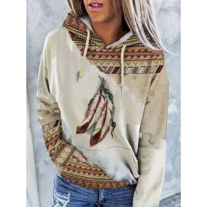 Kadın Uzun Kollu Kapşonlu Bağcıklı şardonlu Dalgıç Bluz